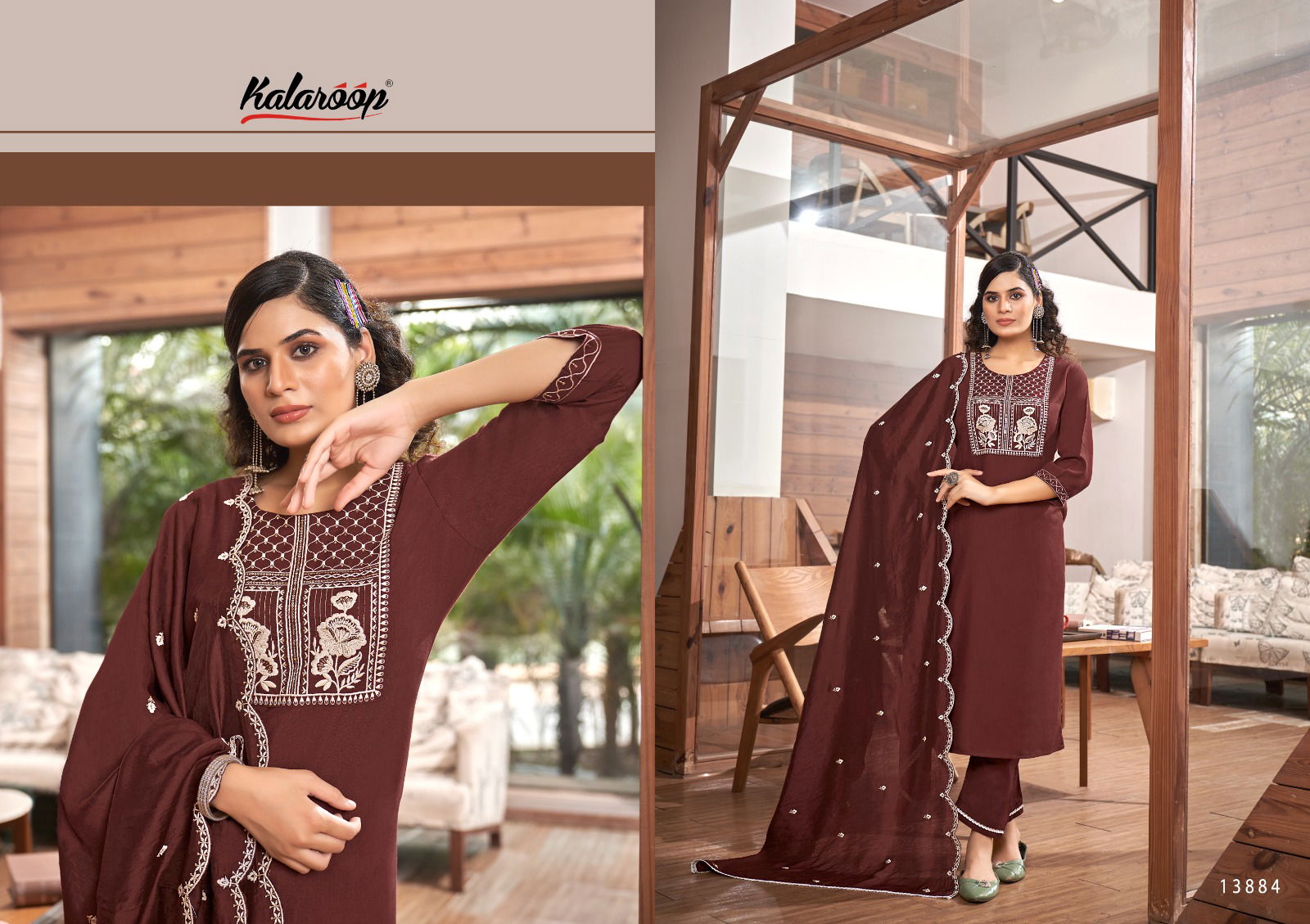 Blossom By Kalaroop 13879 To 13884 Wholesale Kurti With Bottom Dupatta In Delhi
